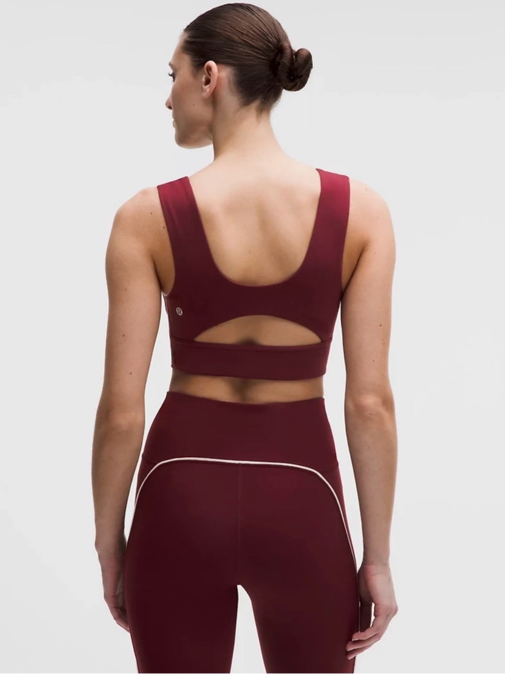 Lululemon Wunder Train Piped Sports Bra ~burgundy bay~ Size 12 NWT $68 MSRP 🌟